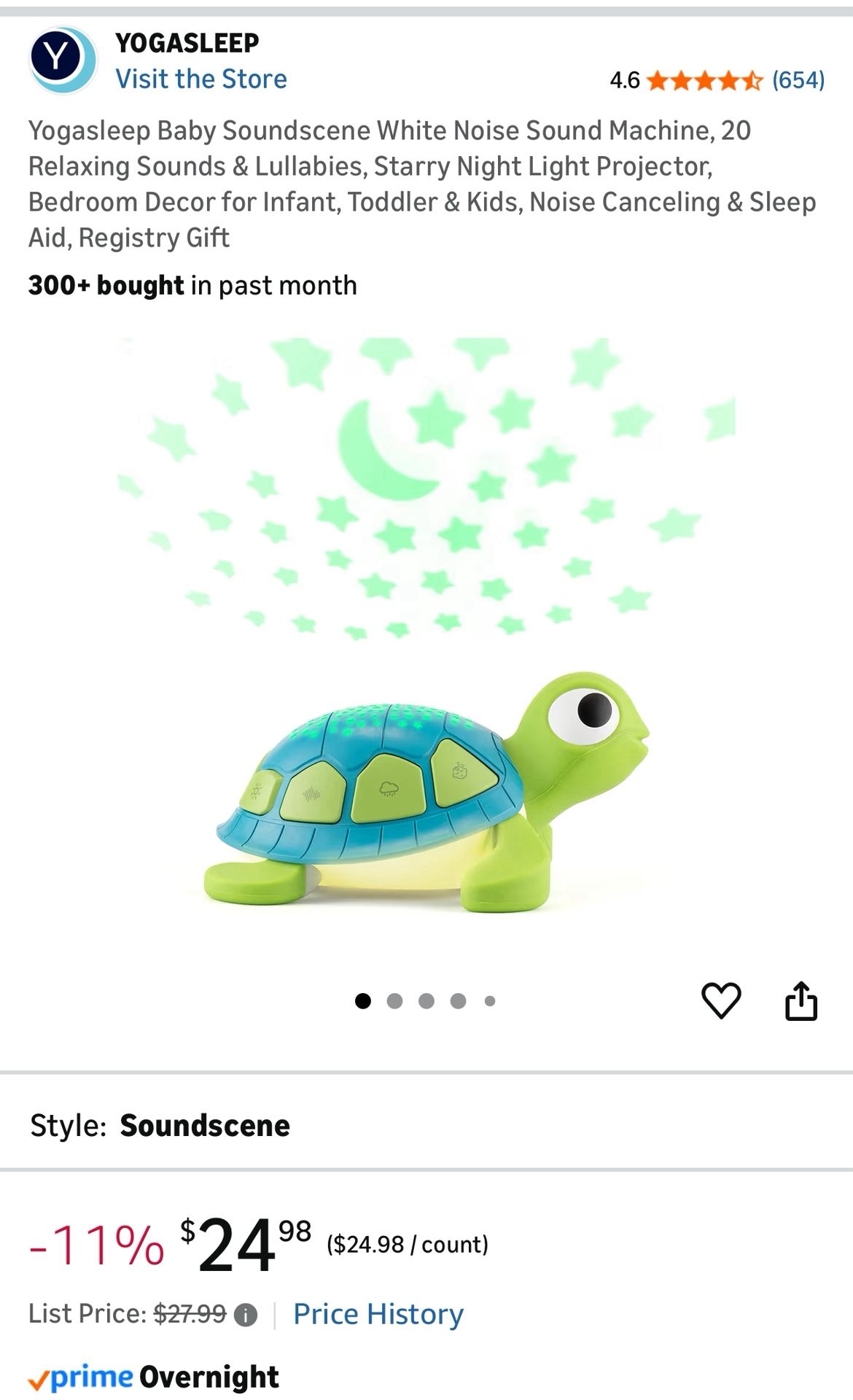 Yogasleep Baby Soundscene White Noise Sound Machine