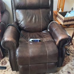Leather Recliner And Lift Chair