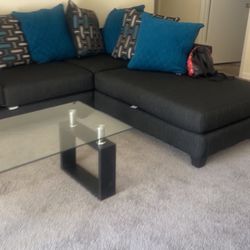 grey sectional 
