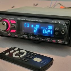 Sony Car Stereo with Remote - Aux Input