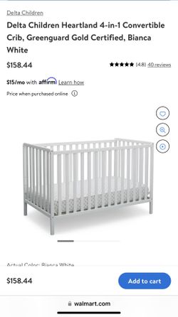 White Baby Crib