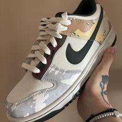 Nike Dunk Low SE GS 'Sail Multi-Camo'