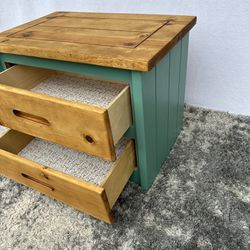 Real Wood Refurnished Nightstand 