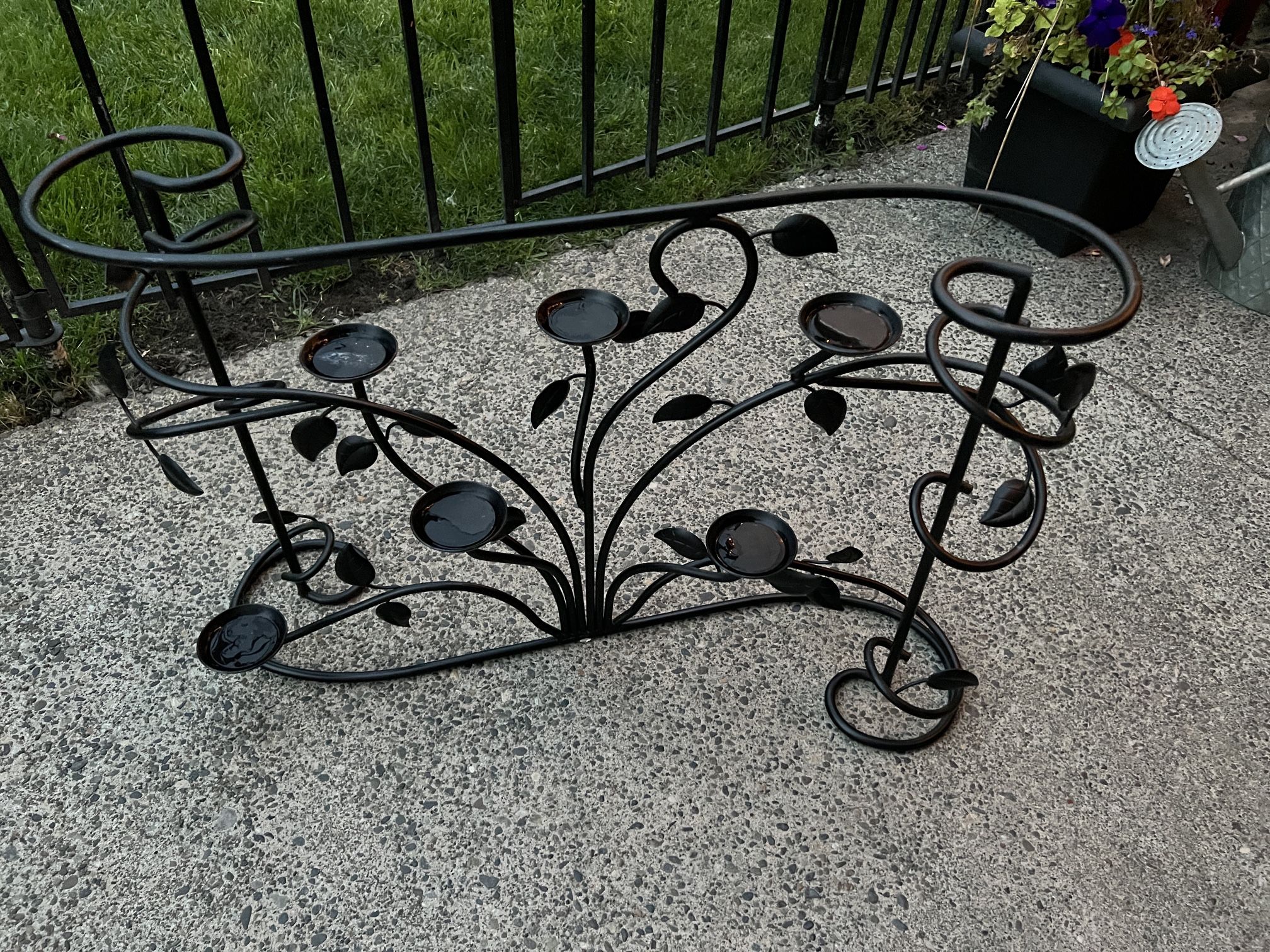 Iron Candle Holder