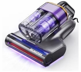 IRONSPIRE Corded Bagless Handheld Vacuum, Pet Hair Removal (Gray/Purple)