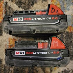 Milwuakee M18 Battery's 