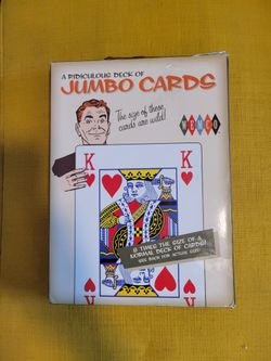 Awesome oversized deck of playing cards.