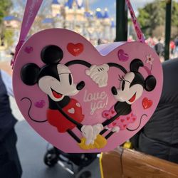 Disneyland Valentines Bucket Mickey Minnie Mouse 2025 Popcorn