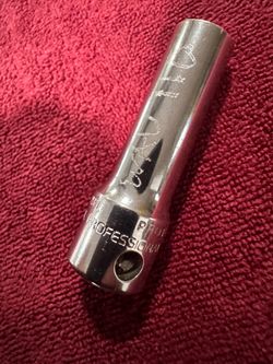Proto Spline Socket: 3/8" Drive, #12 Spline, 3/8" Hex 5012DPL C10)