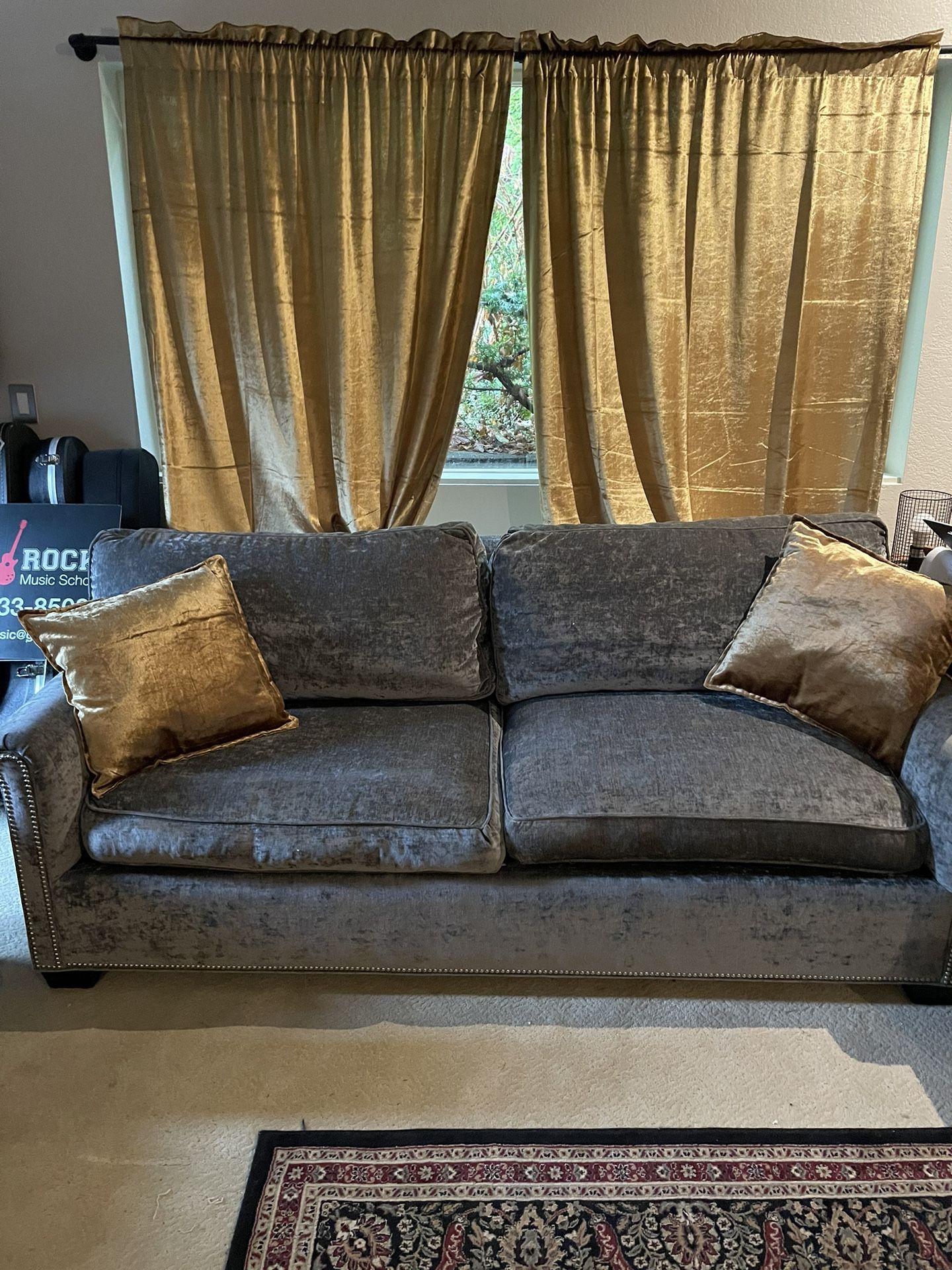 Comfy Down Sofa With Queen Hide-a-bed