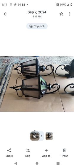 4 large house lights