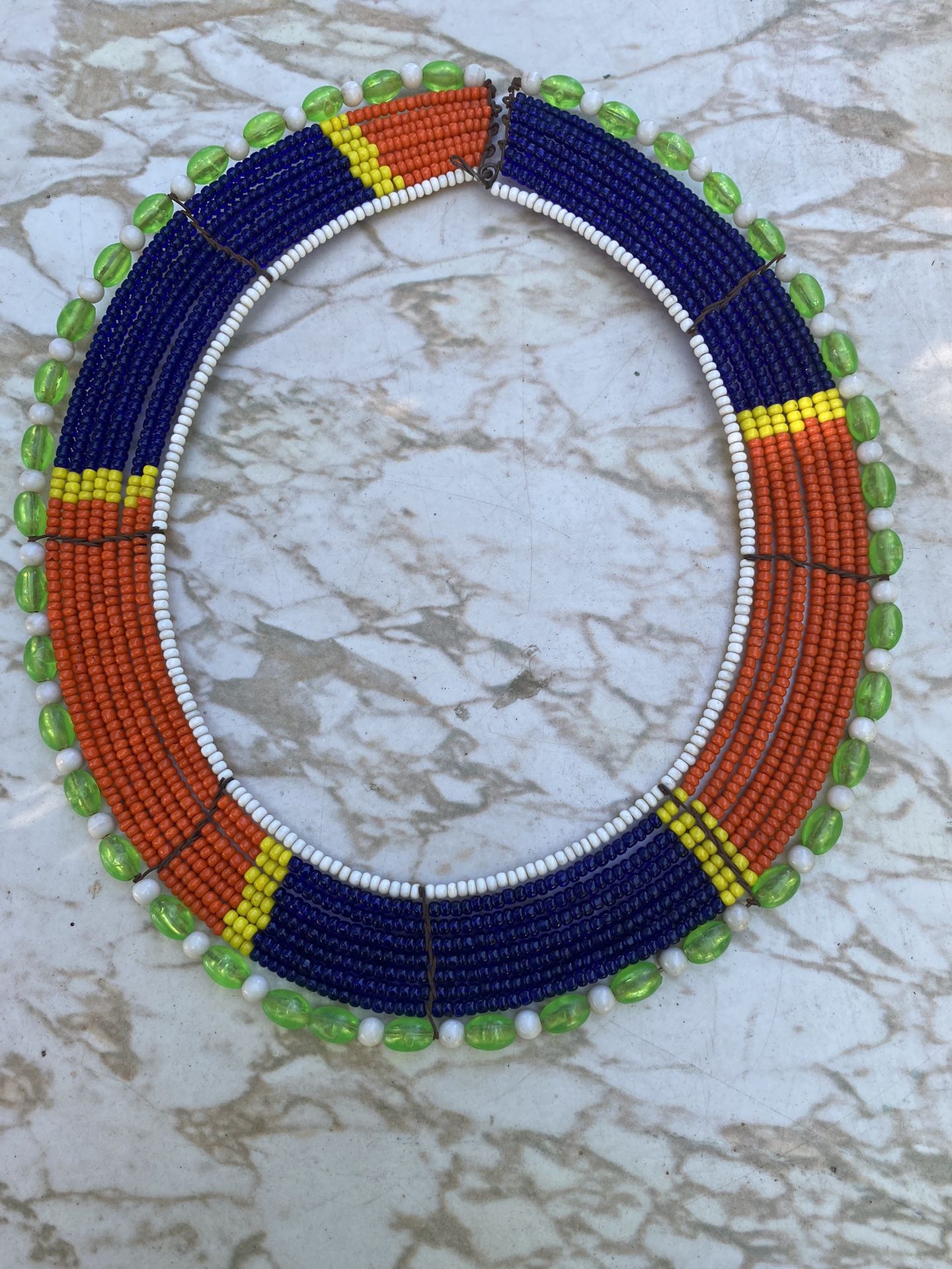 Tanzanian Maasai Tribal Jewelry Wire Collar Necklace