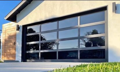 Full View Aluminum Glass Garage Door