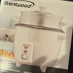 Rice Cooker With Steamer