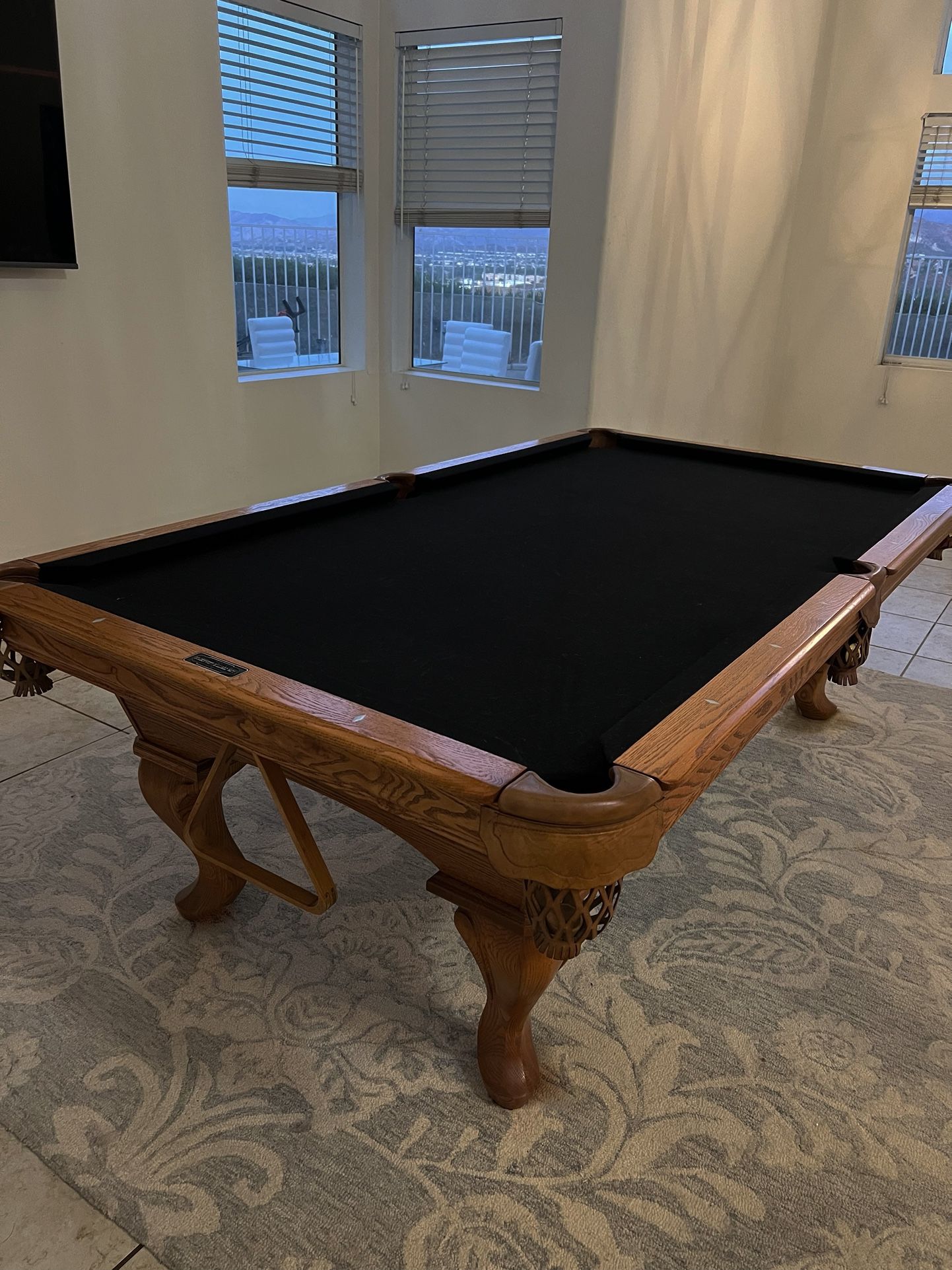 Pool Table With Rack