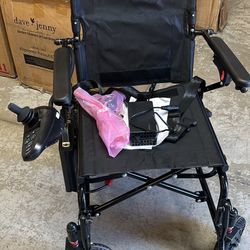 COOLHUT Lightweight Foldable Electric Wheelchair (only 36 lbs), 15+ Miles Long-Range Portable Electric Wheelchair for Adults, Smart Motorized Mobility