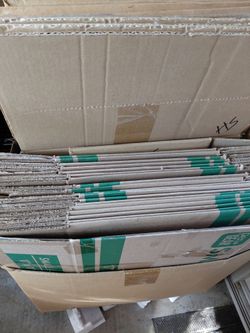 Lot of Flat Corrugated Cardboard Boxes