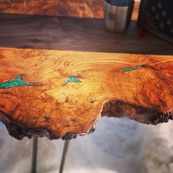 Maple Burl Coffee Table