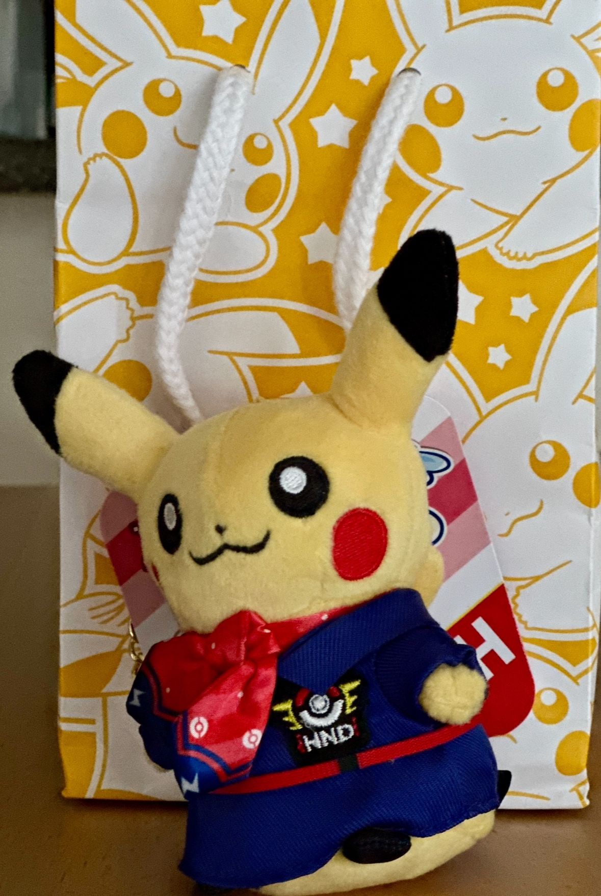 Pokémon Pikachu Plush Toy HND Limited Ed (Flight Attendant)