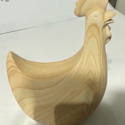 Wooden Rooster Decore 