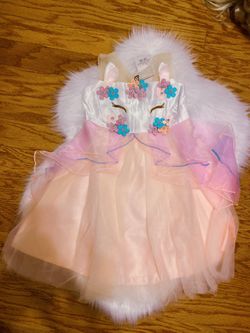 Unicorn Dress - size 4-5 toddler