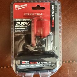 Milwaukee M12 battery XC5.0