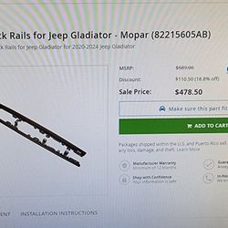 Jeep gladiator Rock rails.