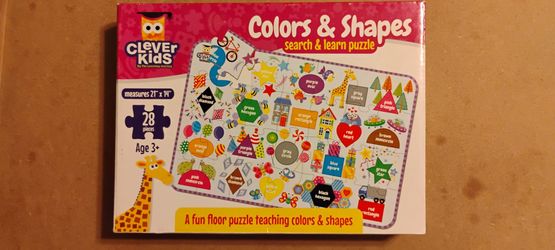 Color and Shapes Search and Learn Puzzle
