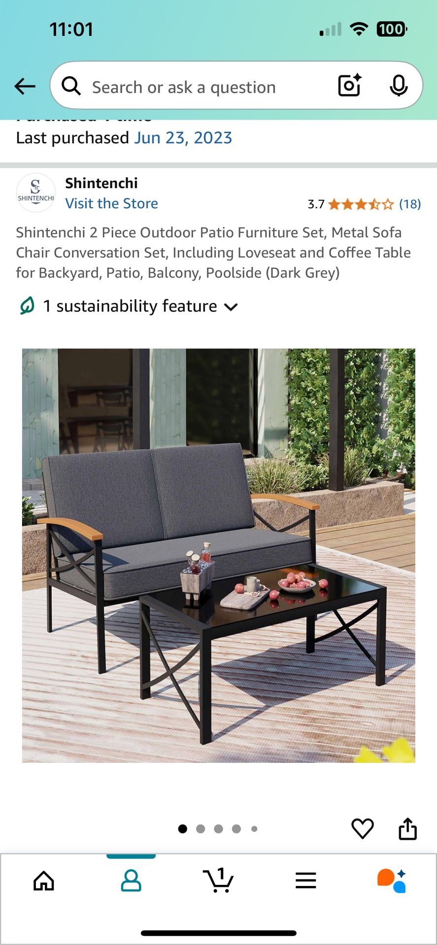 2 Piece Patio Furniture