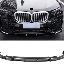 24-26 BMW X5 Front Bumper Lip Gloss Black