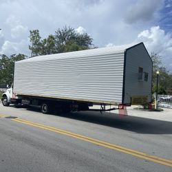 Sheds Relocate,movemos Casita De Patio Rv Trailer Crane Sale