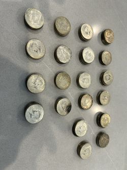 Kennedy Half Dollars 40% Silver Qty 168