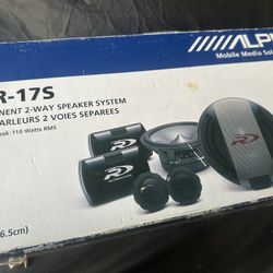 Alpine SPR-17S 6.5 Inch 6 1/2 Components 