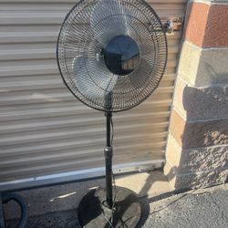 Black Pedestal Fan