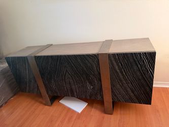 Black marble credenza