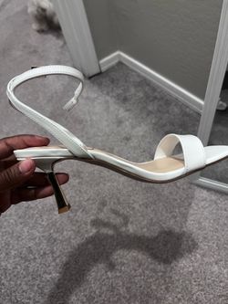 White Jessica Simpson heels