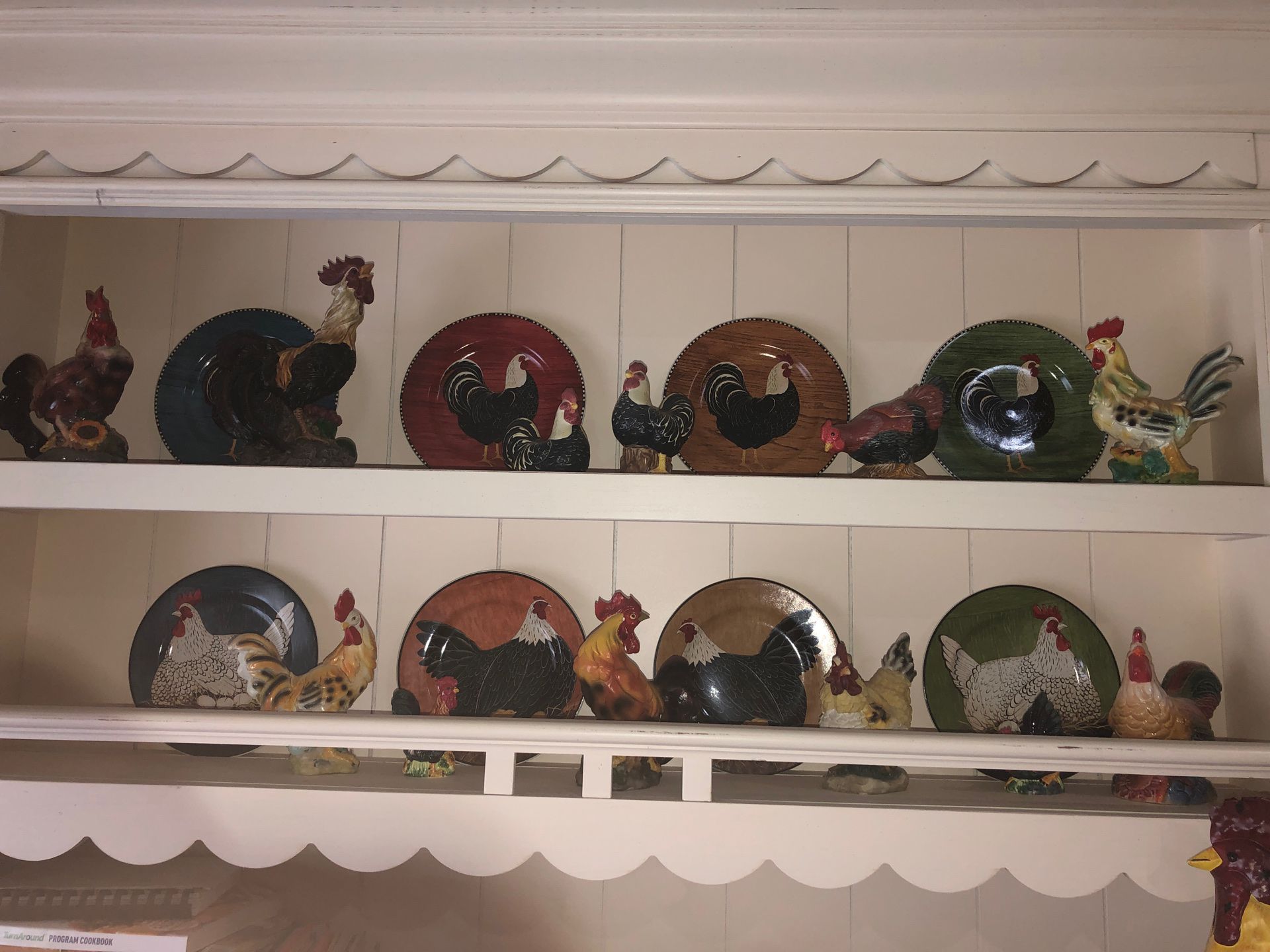 Rooster Plate and Statue Collection
