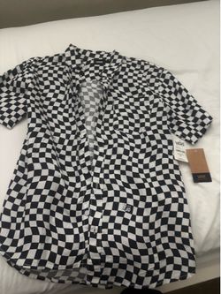 Vand checkers button up XL kids