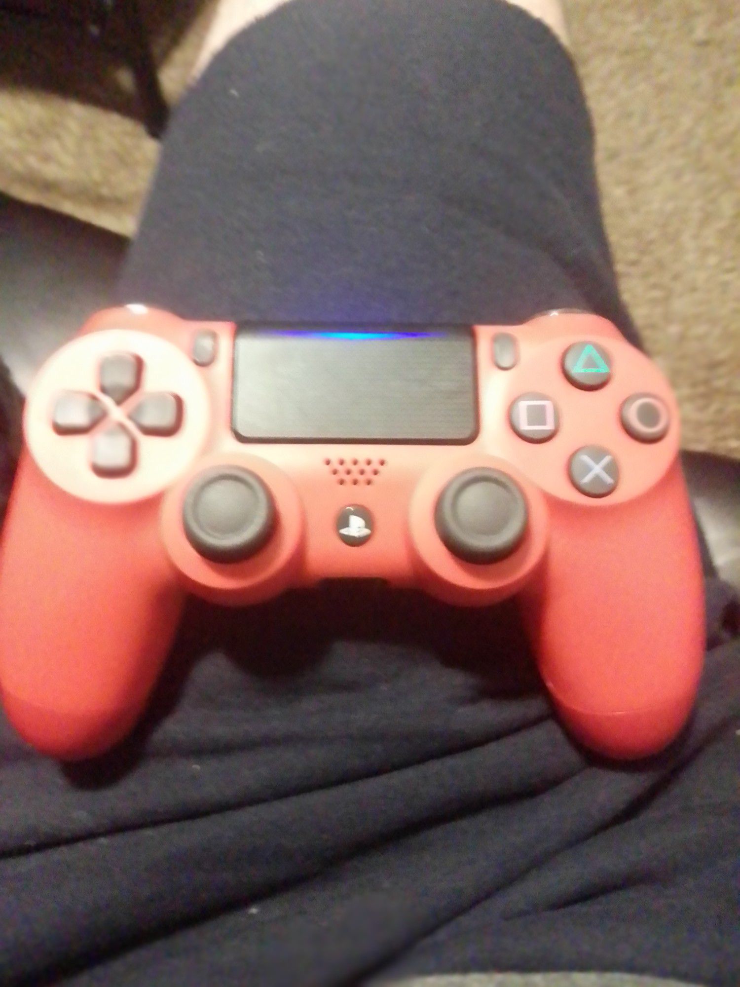 Red PS4 controller