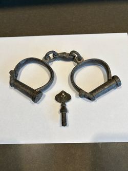 Mid 1800’s Victorian Handcuffs Darby style
