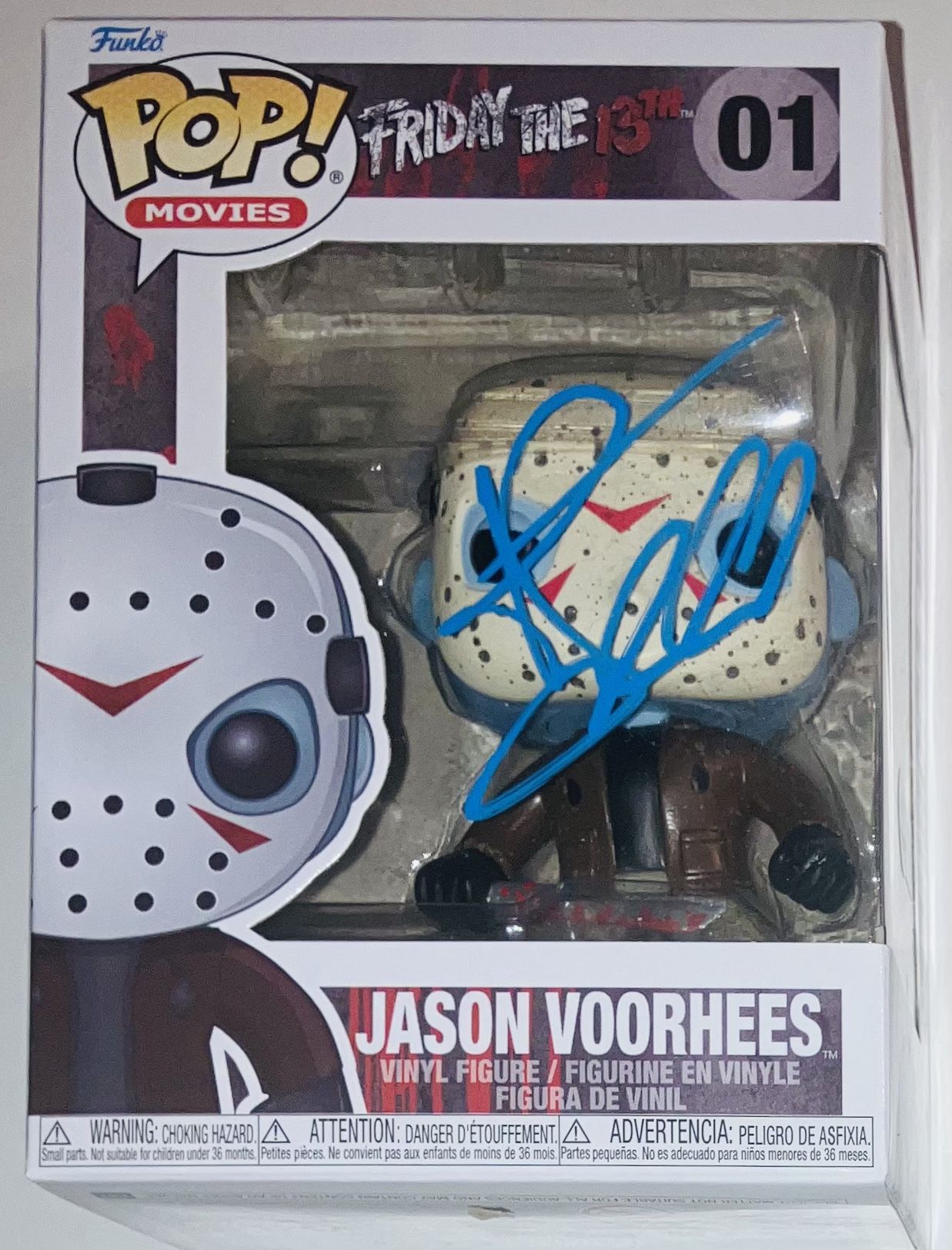 JARED PADALECKI SIGNED AUTOGRAPHED JASON VOORHEES FUNKO POP FIGURE #01 BAS COA!