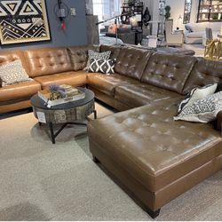 Brand New Leather Sectional