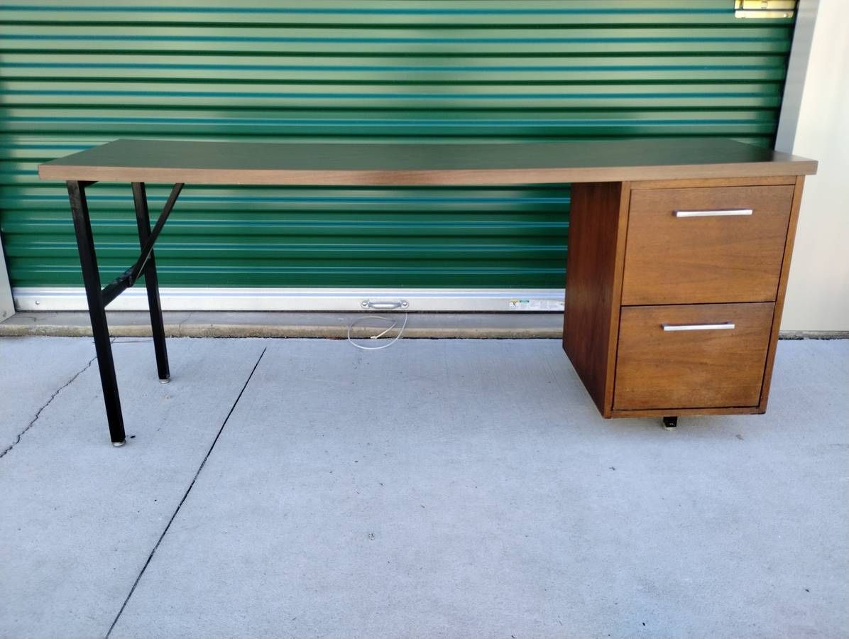 Vintage 1970's Mid Century Modern Desk - Made in NC!