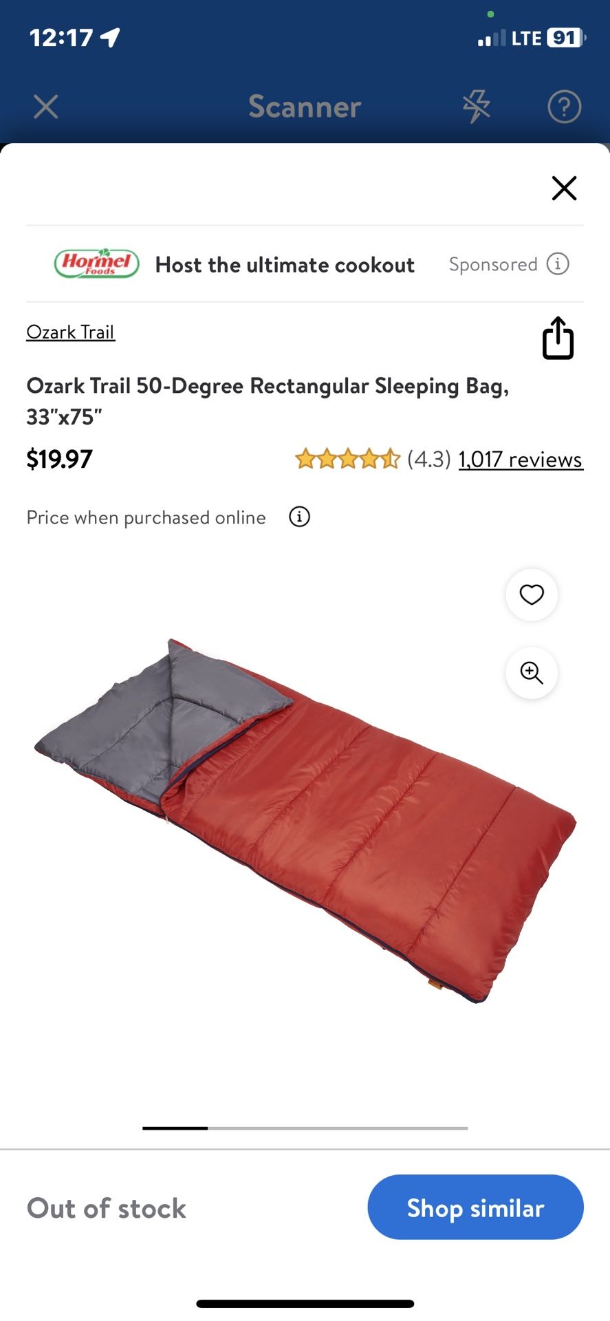 Ozark Trail Sleeping Bags