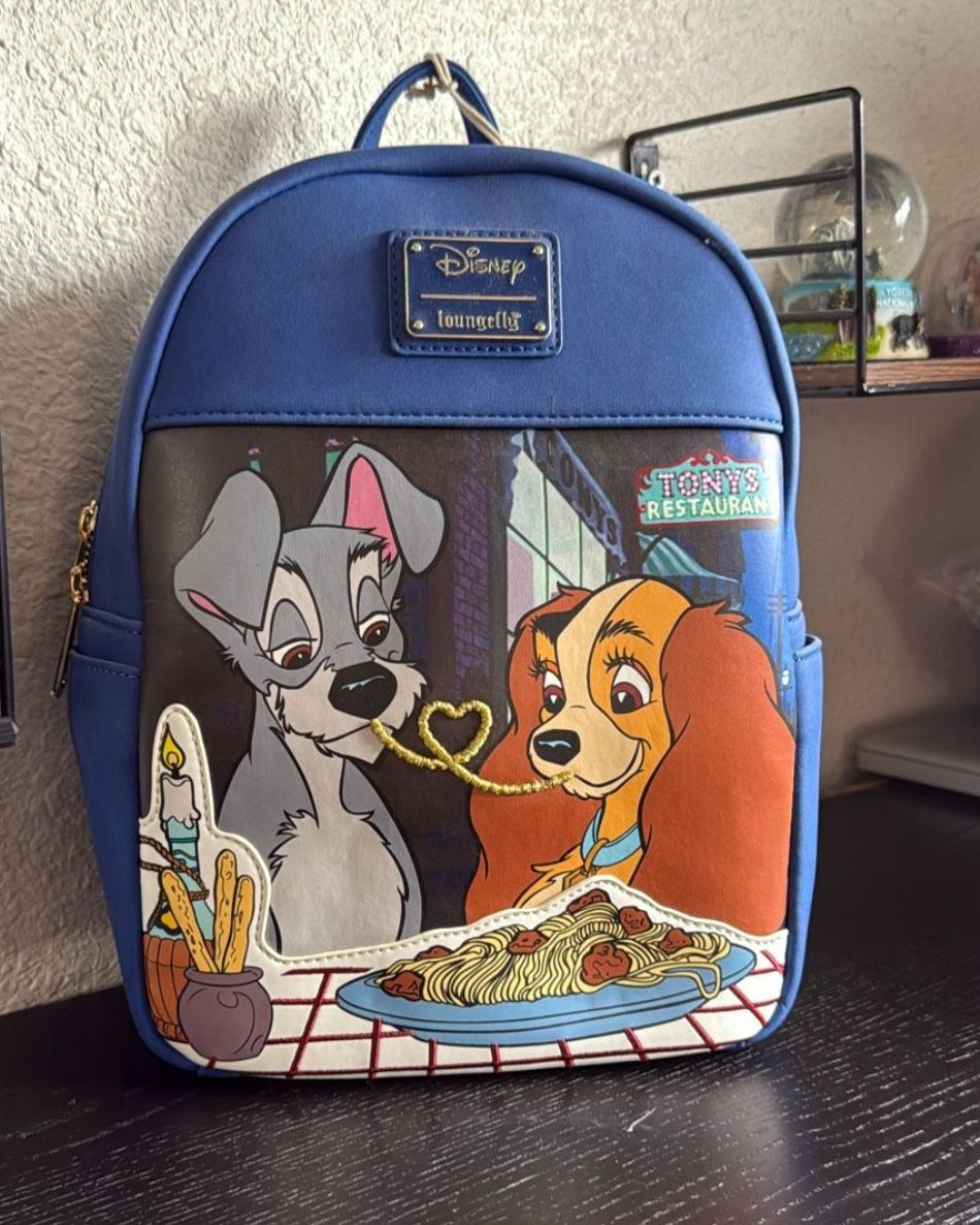 Disney Lady and the tramp spaghetti backpack