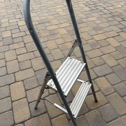 2 step stool light weight aluminum