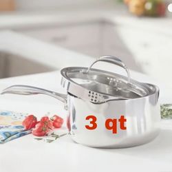 Olla de 3 qt. TRI-PLY.