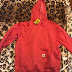 CARHARTT LOOSE FIT MIDWEIGHT LOGO SLEEVE GRAPHIC HOODIE