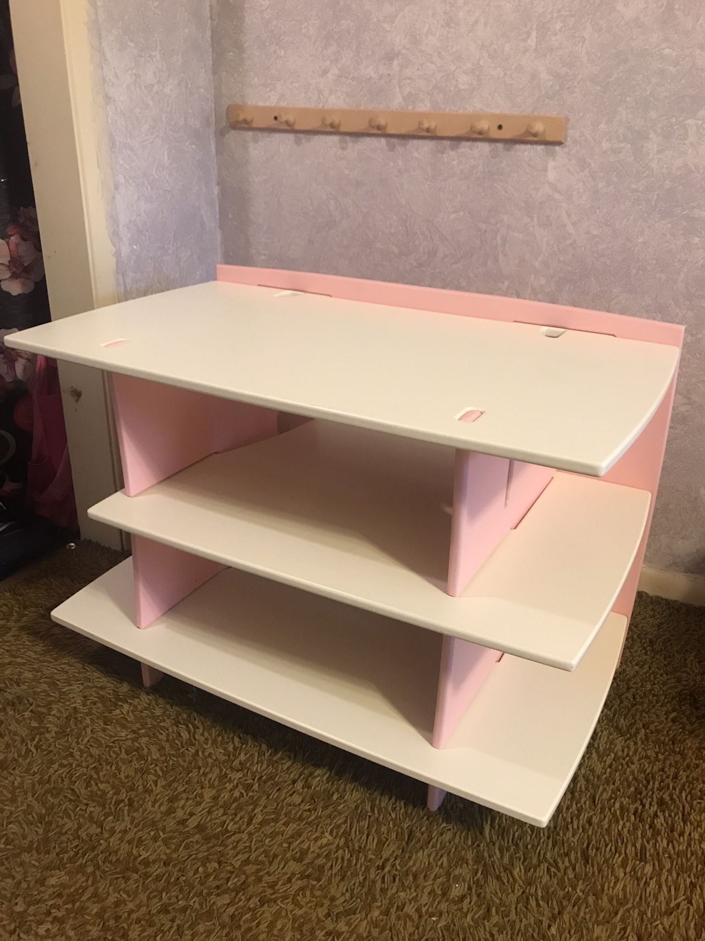 Legare Kids Pink & White Gaming Station TV Stand