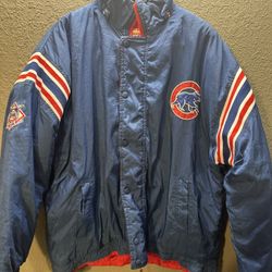 Vintage MLB Chicago Cubs Reversible Winter Jacket 2XL